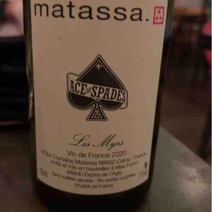Ace Of Spades Les Myrs - Domaine Matassa - Tom Lubbe -2019