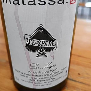Domaine Matassa - Tom Lubbe - Ace Of Spades Les Myrs