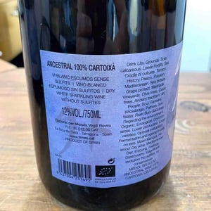 Ancestral 100% Cartoixà - Celler 9+ - Moises Virgili i Rovira 