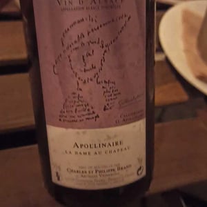 Appolinaire La Dame au Chapeau - Domaine Brand & Fils - philippe-brand