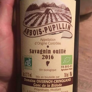 Savagnin Ouillé (750 ml) 2016