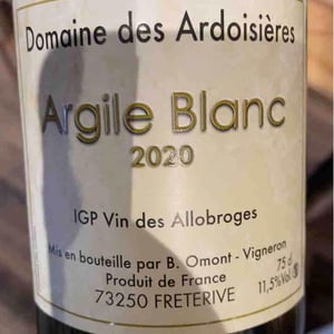 Argile Blanc - Domaine Des Ardoisières - brice-omont