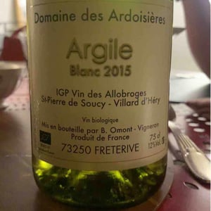 Argile Blanc - Domaine Des Ardoisières - brice-omont