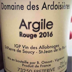 Domaine Des Ardoisières - Brice Omont - Argile Rouge