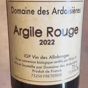 Argile Rouge - Domaine Des Ardoisières - Brice Omont 