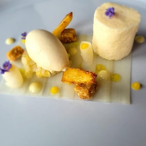 Asperge De La Torche, Chiboust À La Fleur De Houblon, Glace Ipa - Ar Men Du - 607041