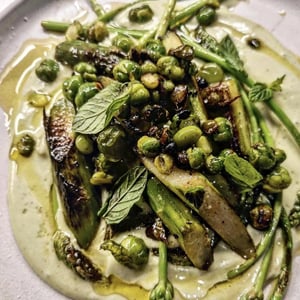 Asperges, Petits Pois, Ajo Blanco, Menthe - Panorama - 637377