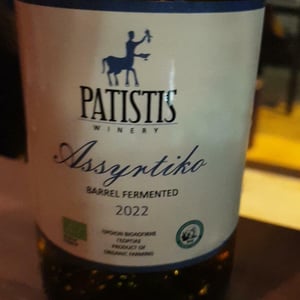 Assyrtiko - Patistis Wines - andreas-patistis