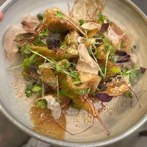 Aubergine / Eggplant With Sesam Miso And Bonito Flakes - Die Mosel - 686195