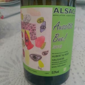 Vin Hausherr - Hubert & Heidi Hausherr - Aussitôt Bue (old label)