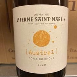 Austral - La Ferme Saint-Martin - Les Vins de Thomas - sophie-thomas-jullien