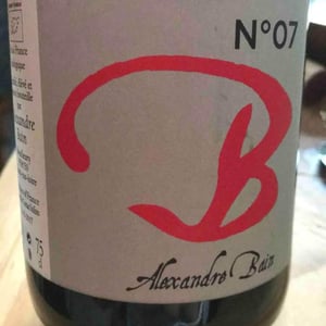 B N°07 - Domaine Alexandre Bain - Alexandre Bain 