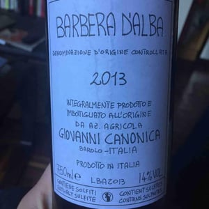 Barbera d'Alba - Azienda Agricola Giovanni Canonica - Giovanni Canonica 