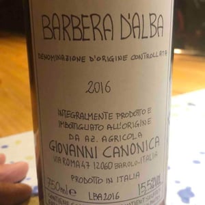 Barbera d'Alba - Azienda Agricola Giovanni Canonica - Giovanni Canonica 