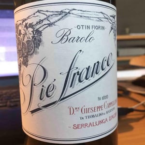 Barolo Piè Franco - Giuseppe Cappellano - Augusto Cappellano 