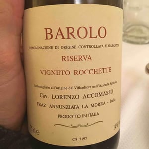 Barolo Riserva Vigneto Rocchette - Cavaliere Lorenzo Accomasso - lorenzo-accomasso