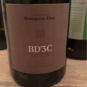 Champagne Bourgeois-Diaz - Jérôme & Charlotte Bourgeois - BD'3C - Brut Nature