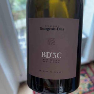 BD'3C - Brut Nature - Champagne Bourgeois-Diaz - Jérôme & Charlotte Bourgeois -2017