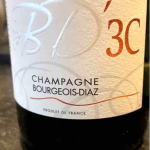 BD'B - Brut Nature - Champagne Bourgeois-Diaz - Jérôme & Charlotte Bourgeois -2017