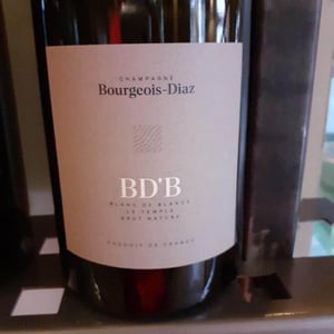 BD'B - Brut Nature - Champagne Bourgeois-Diaz - Jérôme & Charlotte Bourgeois -2017