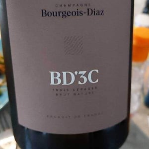 Champagne Bourgeois-Diaz - Jérôme & Charlotte Bourgeois - BD’M - Brut Nature