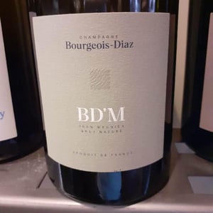 BD’M - Brut Nature - Champagne Bourgeois-Diaz - Jérôme & Charlotte Bourgeois 