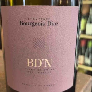 BD'N - Brut Nature - Champagne Bourgeois-Diaz - Jérôme & Charlotte Bourgeois 