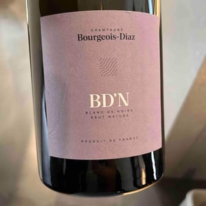 BD'N - Brut Nature - Champagne Bourgeois-Diaz - Jérôme & Charlotte Bourgeois 