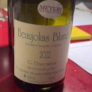 Beaujolais Blanc - Georges Descombes - georges-descombes