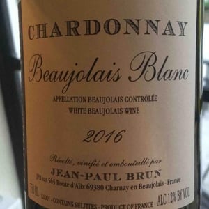 Beaujolais Blanc 2016