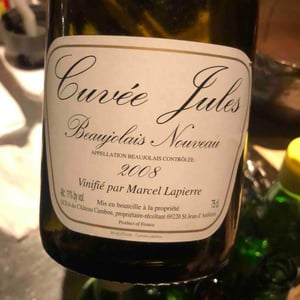 Beaujolais Nouveau Cuvée Jules - Château Cambon - Alexandre Iwasuila, Marie Lapierre & Jean-Claude Chanudet -2008