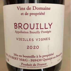 Beaujolais Nouveau - Domaine Marcel Joubert - Carine Joubert 