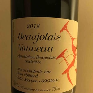 Jean Foillard - Jean Foillard - Beaujolais Nouveau