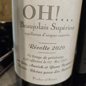 Beaujolais Oh ! - Les Bertrand - guy-annick-yann-bertrand -2020