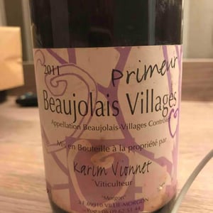 Beaujolais Village Primeur - Karim Vionnet - karim-vionnet -2011