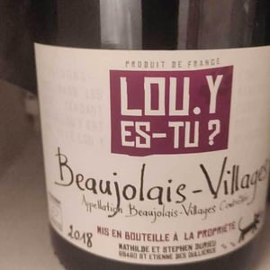 Beaujolais-Villages - Lou. Y Es-Tu? - mathilde-stephen-durieu