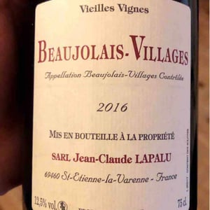 Jean-Claude Lapalu - Jean-Claude Lapalu - Beaujolais Villages Vieilles Vignes