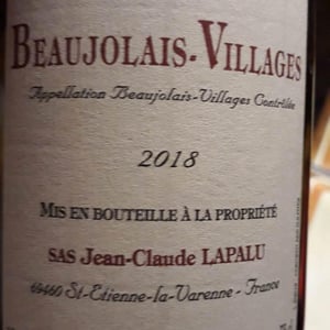 Jean-Claude Lapalu - Jean-Claude Lapalu - Beaujolais Villages Vieilles Vignes