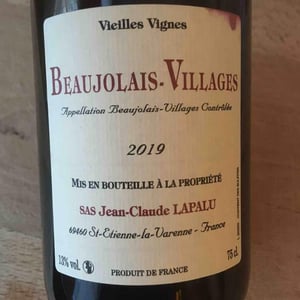 Jean-Claude Lapalu - Jean-Claude Lapalu - Beaujolais Villages Vieilles Vignes