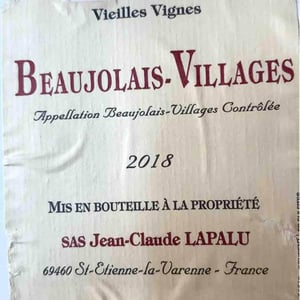 Beaujolais Villages Vieilles Vignes - Jean-Claude Lapalu - jean-claude-lapalu