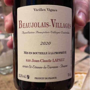 Beaujolais Villages Vieilles Vignes - Jean-Claude Lapalu - jean-claude-lapalu