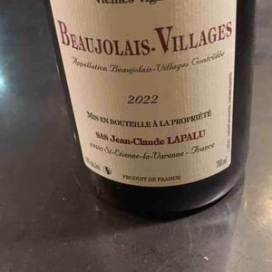Beaujolais Villages Vieilles Vignes - Jean-Claude Lapalu - jean-claude-lapalu