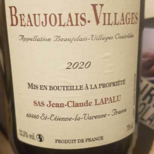 Beaujolais Villages Vieilles Vignes - Jean-Claude Lapalu - Jean-Claude Lapalu 