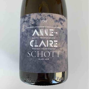 Blanc - Assemblage - Schott Weine - Aroma der Landschaft - Anne-Claire Schott 
