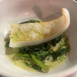 Blanc De Seiche Grillée, Épinards Et Sauce Curry Vert - Chez Marie Jo - 756473