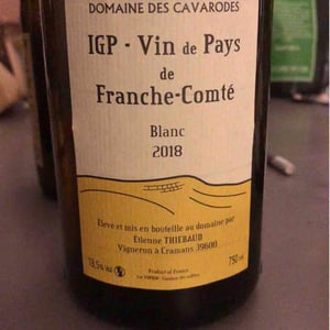 Domaine des Cavarodes - Etienne Thiebaud - IGP Vin De Pays De Franche-Comte Blanc