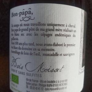 Bon-Papa - Domaine Ferme Bois Moisset - sylvie-philippe-maffre