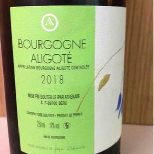 Bourgogne Aligoté - Château de Béru - Athénaïs de Béru -2018