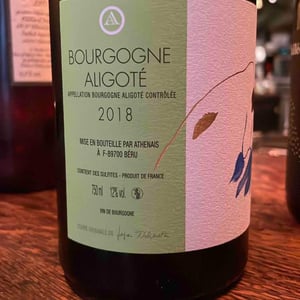 Bourgogne Aligoté - Château de Béru - athenais-de-beru -2018