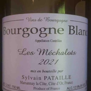 Bourgogne Blanc Les Mechalots - Sylvain Pataille - sylvain-pataille
